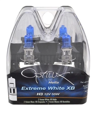 Hella H3 12V 55W Xen White XB Bulb Pair * Fits Mercedes-Benz & BMW Models - Imagem 1 de 4