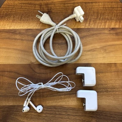 Apple Bundle - 2x 10W USB Wall Charger Adapter A1357 + Power Cord + Earpods - Image 1 of 4