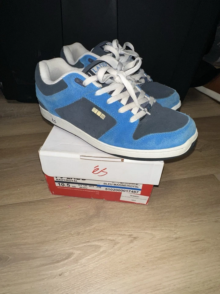 1995 Es International Skateboarding Pj Ladd Enjoy Pro Modelo Zapatos Talla 10.5 Azul Foto 1 de 4