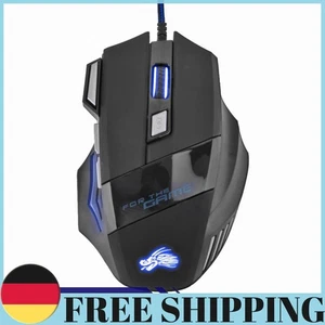 Souris gaming filaires, 7 boutons, rétroéclairage, 5500 DPI, réglable - Photo 1/9