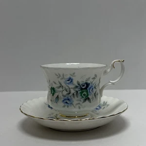 Royal Albert Inspiration Teetasse & Untertasse Set Bone China England 1965 Vintage - Bild 1 von 9