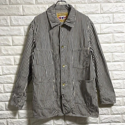 LVC Levi’s Vintage Clothing Hickory Chore Coat Jacket Navy Striped Size 40 - Image 1 of 4