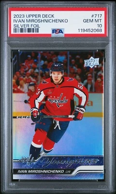 Ivan Miroshnichenko Young Guns Silver Foil PSA 10 Capitals - Image 1 of 2