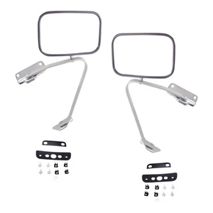 Mirror Set For 1980-96 Ford F-150 1980-97 F-250 F-350 Manual Folding Left Right - Picture 1 of 12