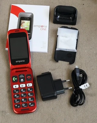 Emporia ONE V200_001 Klapphandy Handy mit 2MP Kamera, Rot - Bild 1 von 3