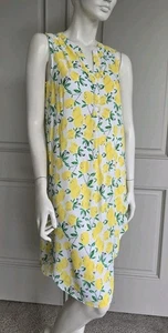 Cupio ärmelloses Sommerkleid Zitronenmuster ärmellos Gr. M - Bild 1 von 11