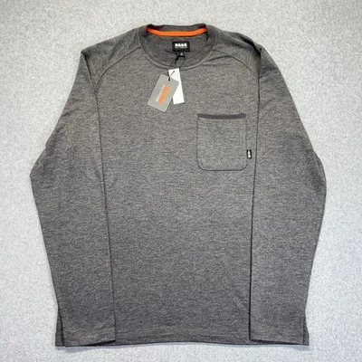 Camiseta Bass Outdoors Utili-Tee manga larga para hombre gris medio nueva con etiquetas 30211539-xn4 Foto 1 de 4
