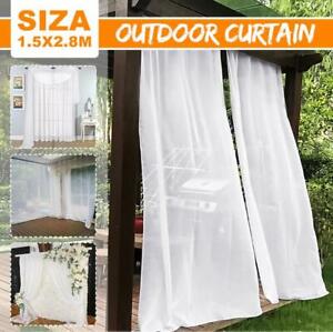 Outdoor Mosquito Netting Curtain Panel Wedding Bathroom Garden Polyester White