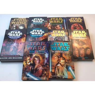 Star Wars Lot of 10 Hardcover Young Adult Sci-Fi Novels Del Ray & Bantam Books Foto 1 de 4