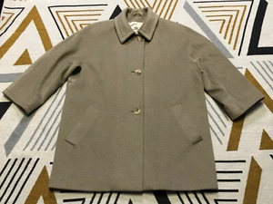 WOMENS Vintage Aquascutum Wool Coat Camel Colour XLARGE - Picture 1 of 9
