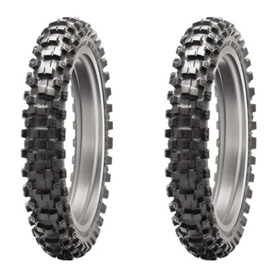 PAAR MOTORRADREIFEN DUNLOP 60/100-12 36J + 80/100-12 41M GEOMAX MX53 - Bild 1 von 4