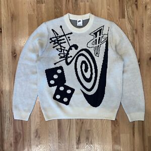 Stussy x Nike Icon Knit Sweater Size Small DR2893-238
