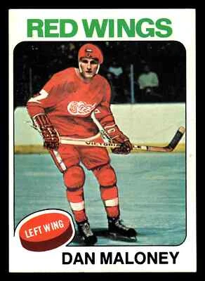 1975-76 Topps Dan Maloney #177 - Detroit Red Wings - Image 1 of 2