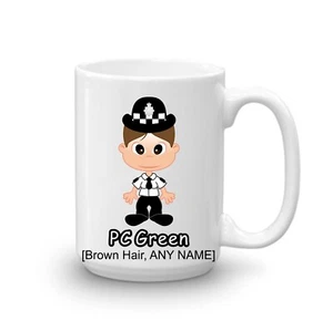 Personalisiertes Geschenk Polizei Becher groß 15 Unzen Tasse Polizist PC Polizistin Offizier Geschenk - Bild 1 von 26