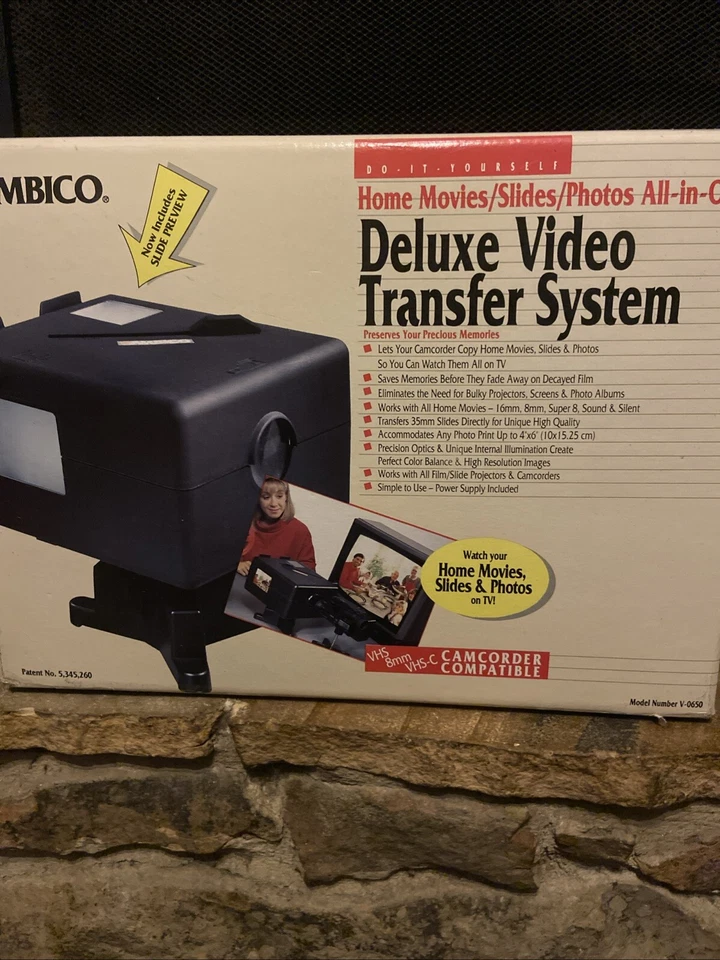 Ambico Deluxe Video Transfer System/ DYI  VHS  8MM VHS- C Model # V-0650. NEW!!! - Image 1 of 4