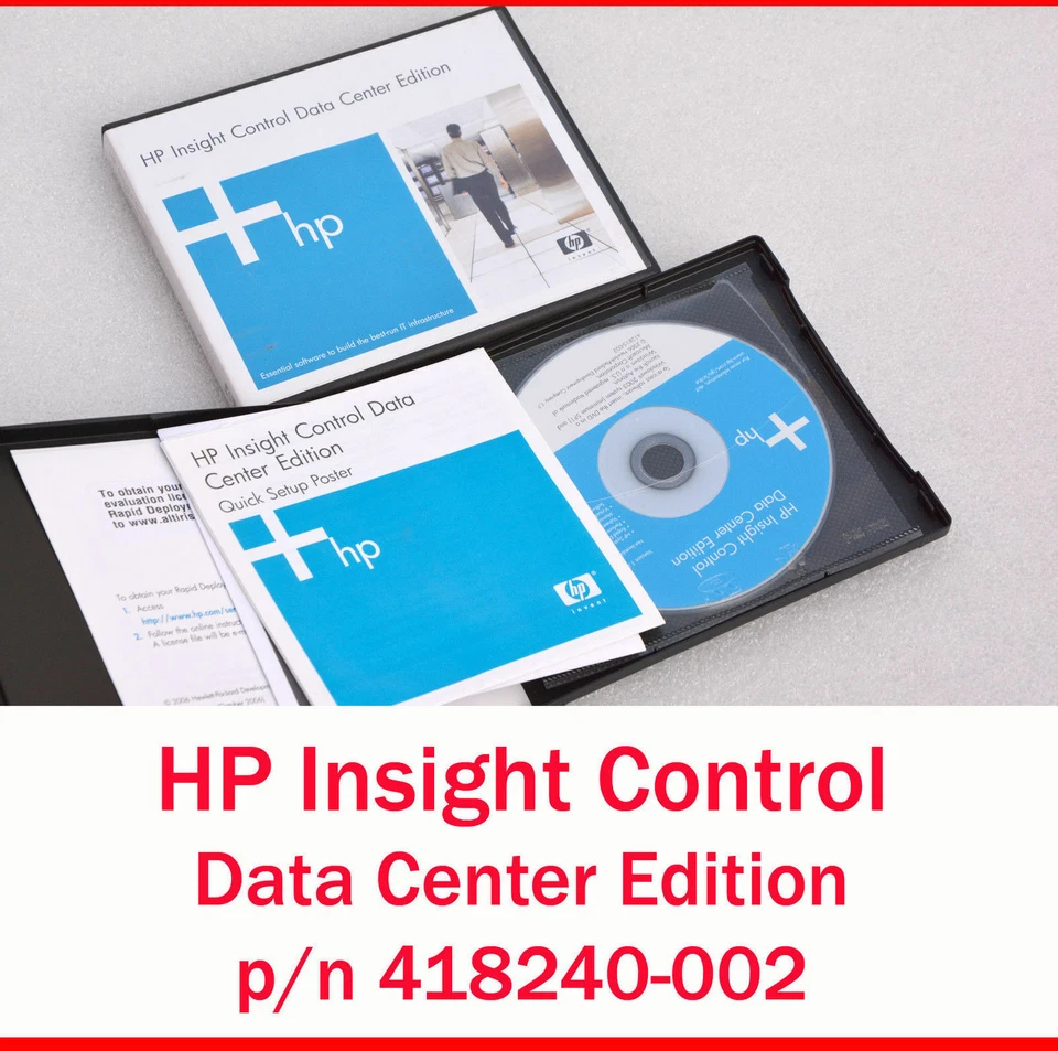 SOFT HP SERVER INSIGHT CONTROL DATACENTER BLADE SERVER SOFTWARE 418240-002 #S2 - Bild 1 von 1