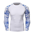 Sports Moisture Wicking Shirts Mens Long Sleeves T-Shirts Gym Fitness Top Blouse