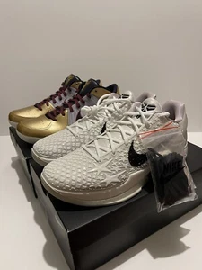 Size 12 - Nike Kobe 6 Protro Sail All-Star & Kobe 4 Protro Gold Medal Olympics - Picture 1 of 24
