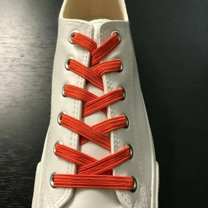 1 pair No Tie Flat Shoe laces System with Elastic Laces for kids adults sneakers - Picture 1 of 19
