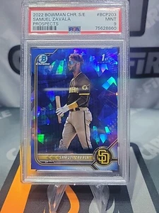 PSA 9 2022 Bowman Chrome Sapphire SAMUEL ZAVALA 1st Bowman Chrome #BCP-203 - Imagen 1 de 2