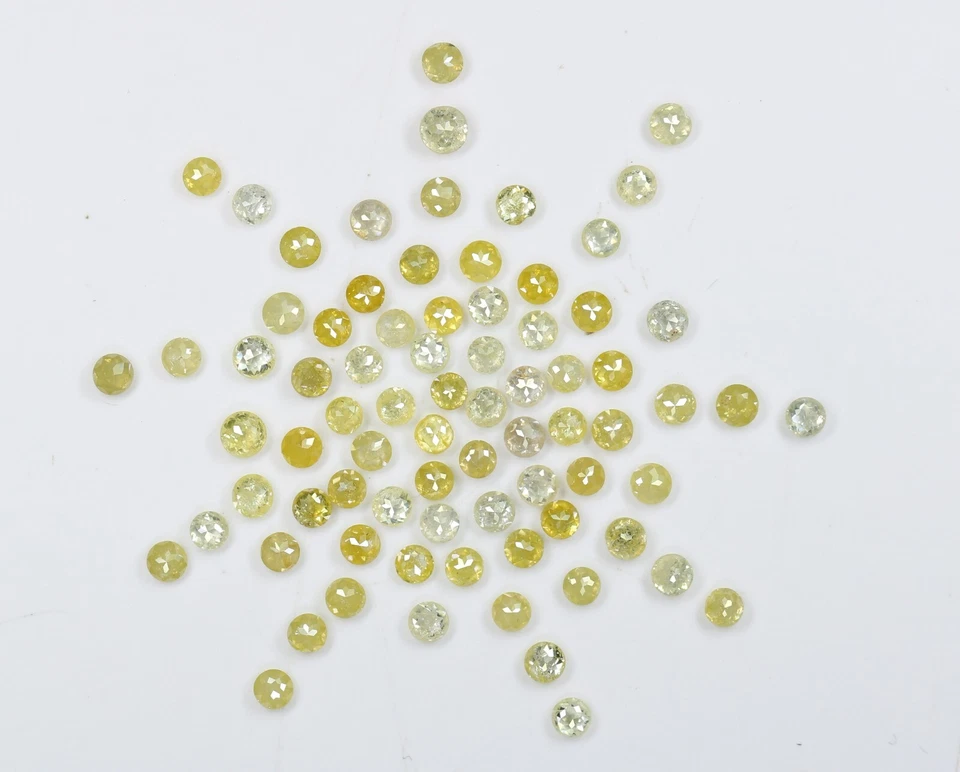 3.08 CT Round Rose Cut 1.80 To 2.30 MM Multi Diamond Lot For Designer Jewelry  - Image 1 of 4