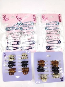 Lot of 5 Claire's Hair Girls Hair Clips Multiple Colors and Types - Picture 1 of 4