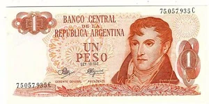South America: Argentina 1 Peso N/D 1970-73 - Picture 1 of 2