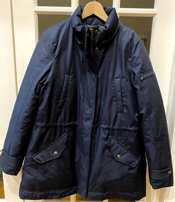 Chaqueta Parka Banana Republic Para Mujer Preppy Azul Marino Forrada de Piel Sintética Azul Talla XL Foto 1 de 4