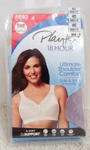New Playtex 18 Hour Ultimate Shoulder Comfort Wireless Bra 4693 42C Purple - Picture 1 of 2