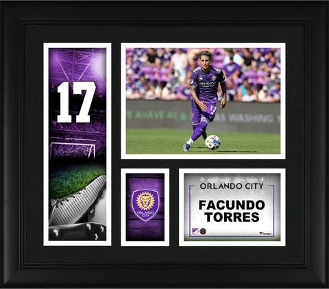 Facundo Torres Orlando City SC Framed 15x17 Player Core Collage Cover