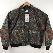 Outfitter Tuff Mens Jacket Size L Insulated Bomber Flannel Camo Hunting Oversize