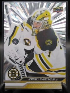 2023-24 UD Upper Deck Series 1 #15 SILVER OUTBURST Jeremy Swayman	Boston	Bruins
