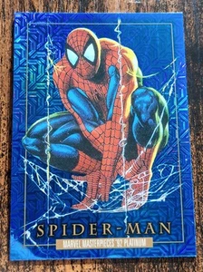 Spider-Man 2024 Marvel Masterpieces '92 Platinum #87 Blue Traxx 🇺🇸 - Picture 1 of 6