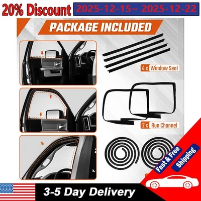 Kit de sellado de resistencia para puerta para 83-94 Chevy S10 Blazer GMC S-15 Jimmy 8 piezas EE. UU. Foto 1 de 4