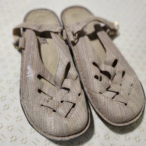 Vintage Alegria Women’s 39 Freesia Colorful Metallic Slip On Sandals - Picture 1 of 16