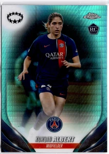 Korbin Albert 2023-24 Topps Chrome Women's Aqua Refractor #91 PSG USWNT - Picture 1 of 2
