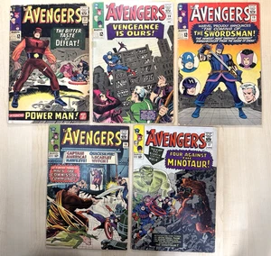Lot 5x Avengers #17 18 19 20 21 - Silver Age Marvel 1965, 1st Swordsman Powerman - Picture 1 of 24