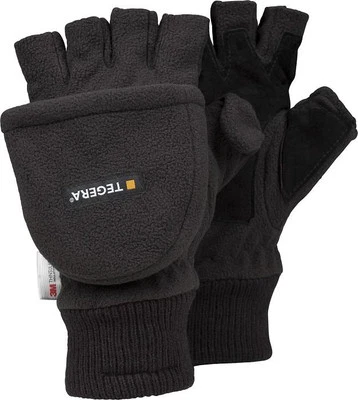 Tegera Fingerlose Lederhandfläche 40g Thinsulate Winter Angeln Jagd Arbeitshandschuhe - Bild 1 von 4