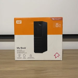 Western Digital My Book 8TB External USB Hard Drive, Micro-USB B 3.2 (3.1 Gen 1) - Picture 1 of 12