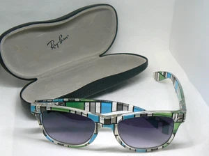 Vintage Ray-Ban USA-Made Patterned Frame Sunglasses with Case - Picture 1 of 9