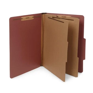 10 Legal Size Classification Folders - 2 Divider - 2 Inch Tyvek Expansions - ... - Picture 1 of 5