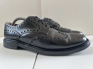 Joseph Cheaney M&S Brogues Shoes UK9 Black Best British Line Excellent FreePost - Picture 1 of 23
