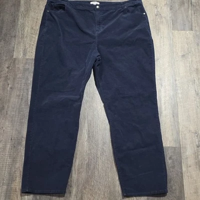 Pantalones de pana para mujer Coldwater Creek talla 24W azul marino Foto 1 de 4