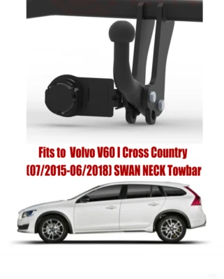 Tow Bar For Volvo V60 I Cross Country (2015-2018) & 7 Pin Bypass Relay Kit V308 — 第 1/4 张图片