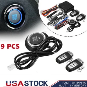 Keyless Entry Engine Start Alarm System Push Button Remote Starter Stop Car V5N4 - Picture 1 of 12