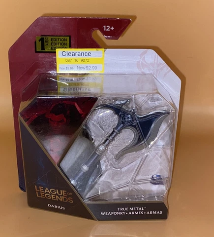 League Of Legends Darius True Metal Weaponary Axe 1st Edition New Sealed Cover
