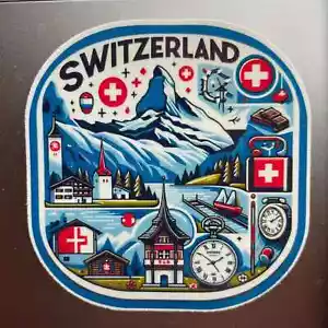 Switzerland | Switzerland Travel | Waterproof sticker | Travel Sticker | - Picture 1 of 2