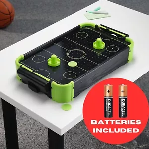 NEON Air Hockey Table Game Home Office Indoor Gift Kids BATTERIES INCLUDED - Picture 1 of 4