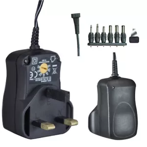 Paquete de 1 enchufe modo interruptor regulado multivoltaje 600ma fuente de alimentación Reino Unido - Imagen 1 de 1