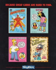 1993 The Simpsons Trading Card Uncut Sheet 8"x 10" - Picture 1 of 2